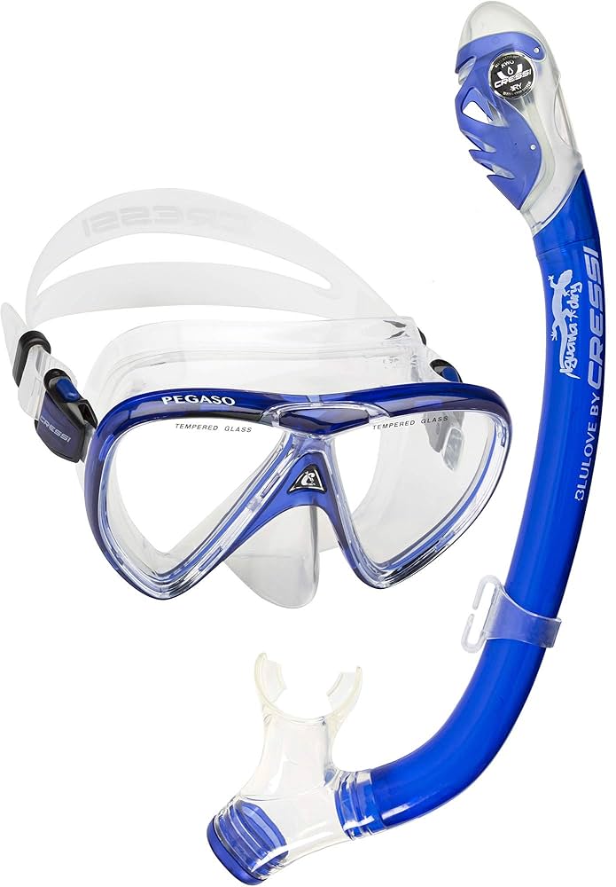 Amazon.com : Cressi Ocean Junior Mask & Snorkel Kits, Clear